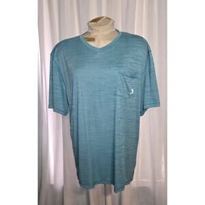 Reel Legends Mens T Shirt Blue Pocket M Freeline Pullover Short Sleeves Fishing